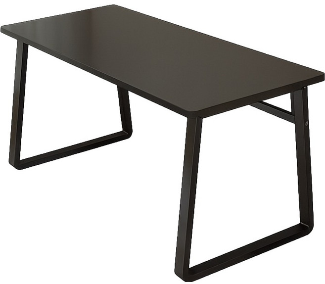 工業風工作桌 U型腳, 咖啡色