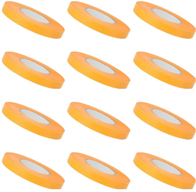 OON 종이 마스킹 테이프 8mm x 18미터, 12개