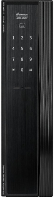 게이트맨 모터락 푸시풀 디지털도어락 + 보강판 + 설치부자재 세트 GM-500S, 방문설치