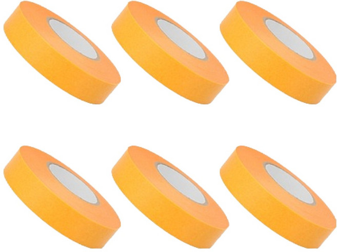 OON 종이 마스킹 테이프 18mm x 18미터, 6개