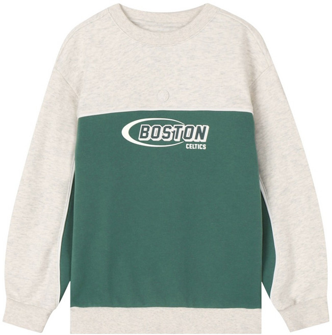 NBA키즈 아동용 BOS팀 배색 맨투맨