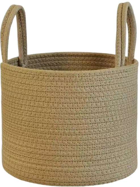 사인포스트 황마 수공예 빨래바구니, 베이지