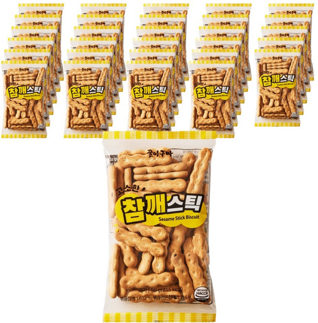 꿀이구마 고소한 참깨스틱, 50g, 30개
