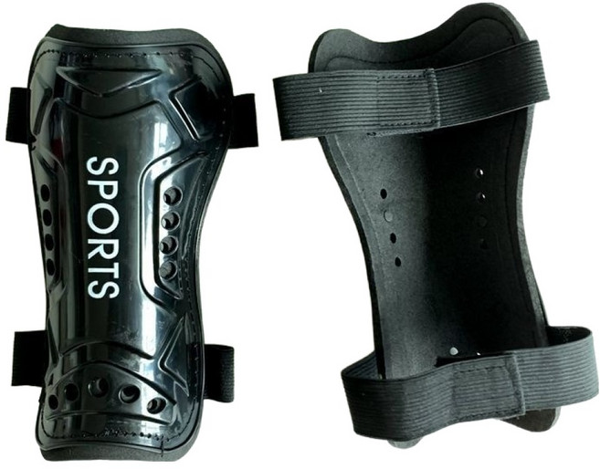 바우온 축구 정강이 보호대 패드 2p, 블랙, 1개