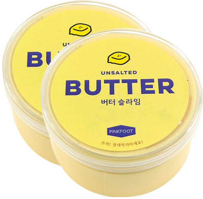핑크풋 버터 슬라임, 164g, 2개