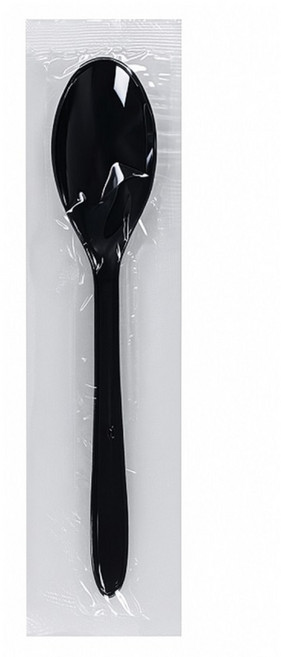 이로울생활 일회용 스푼 블랙, 200개, 1개입