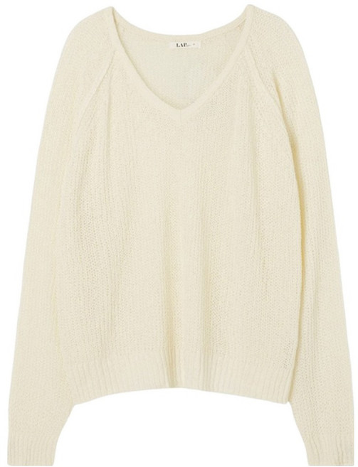 랩 여성용 브이넥 긴팔 니트 AR3KH840