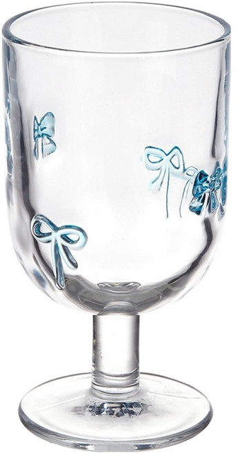 마시피렌체 챠밍 유리 고블렛, 블루리본, 1개