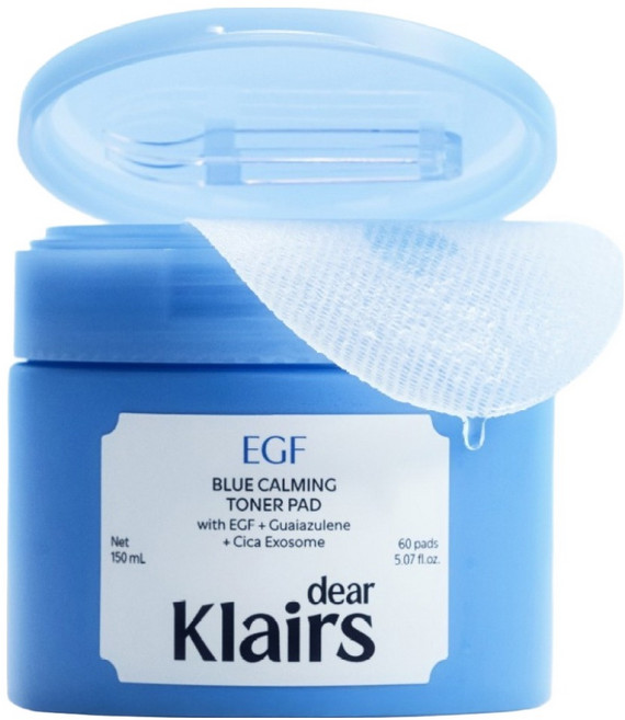 클레어스 EGF 블루 진정 토너 패드 150ml, 60매입, 1개