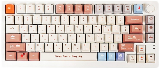 큐센 PBT 염료승화 체리프로파일 한글 키캡 145키, 데일리 웨더, QSENN PBT 염료승화 체리프로파일 키캡, 제조사축