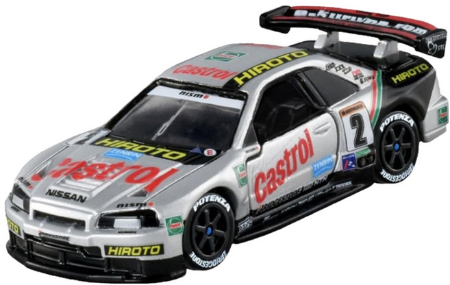 TOMICA 多美小汽車 無極限PRM 賽車 日產 GTR R34 Castro Hiroto, 1個