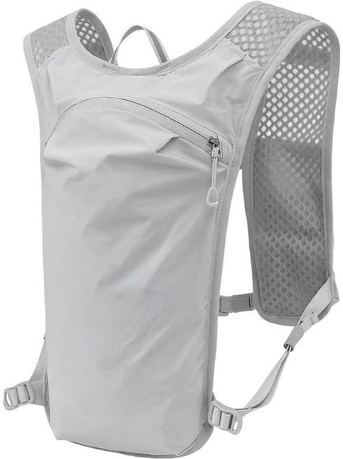 네오린 러닝 조끼 아웃도어 스포츠 베스트 초경량 백팩 등산 조깅 마라톤 배낭 가방, 그레이, 1개