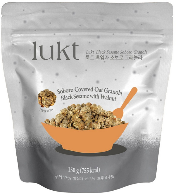 룩트 흑임자 소보로 그래놀라, 150g, 1개