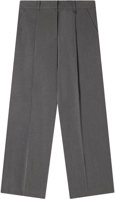 로엠 여성용 숏버전 원턱 와이드 히든밴딩 슬랙스