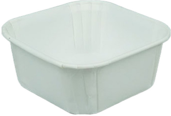 천운패키지 브레드롤컵 정사각, 화이트, 50개