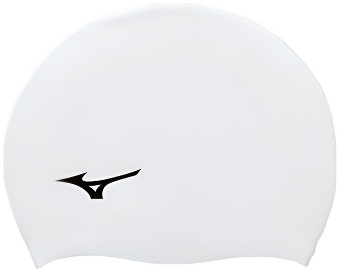 미즈노 실리콘 수영모 N2JWB050, 01 화이트, 1개