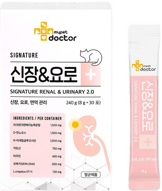 마이펫닥터 고양이 시그니처 2.0 영양제 30p, 240g, 신장, 1개