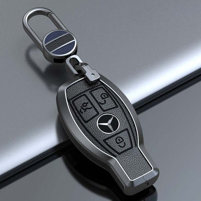 크로니클 막스라인 벤츠호환 2중 키케이스 호리병 타입 3버튼, 블랙, CMAX-BEN15