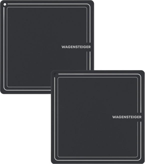 바겐슈타이거 플레티넘 실리콘 인덕션 보호매트 사각, 차콜, 2개