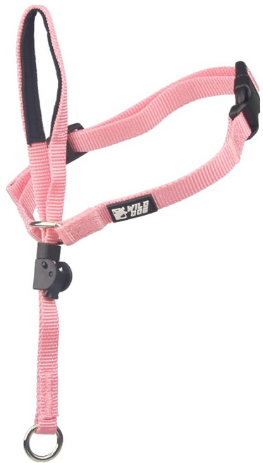 와일드독 강아지 앞섬방지 훈련용 젠틀리더 목줄, 핑크, 1개