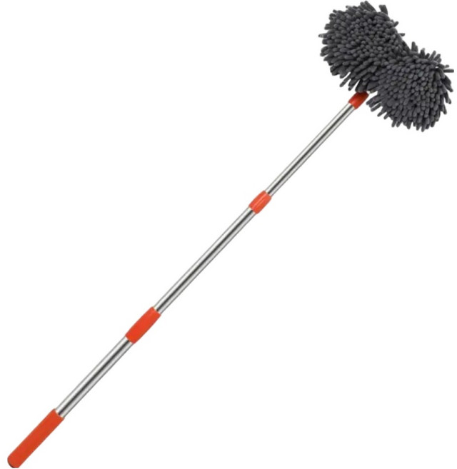 온예리 다용도 극세사 세차밀대 워시미트 주황색, 1개