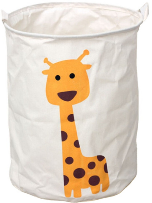 사인포스트 패브릭 귀여운 디자인 빨래바구니, 기린