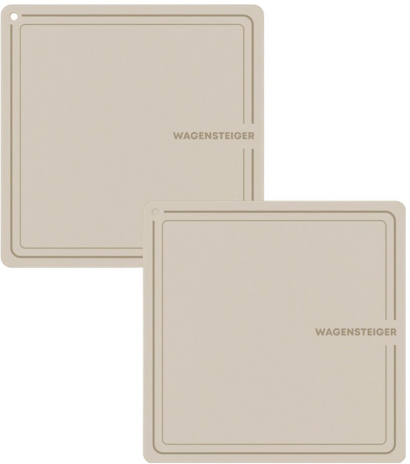 바겐슈타이거 플레티넘 실리콘 인덕션 보호매트 사각, 크림, 2개