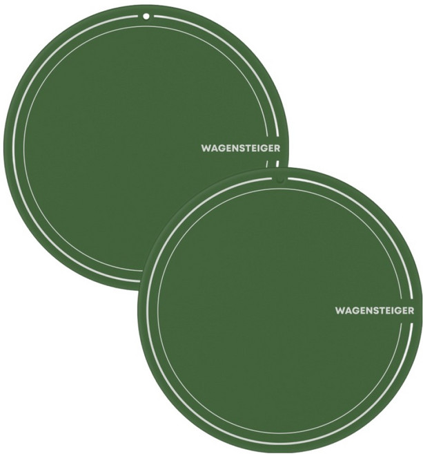 바겐슈타이거 실리콘 플레티넘 인덕션 보호매트 원형, 그린, 2개