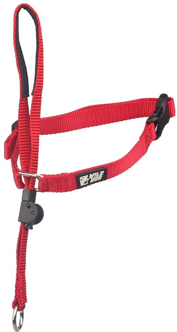 와일드독 강아지 앞섬방지 훈련용 젠틀리더 목줄, 레드, 1개