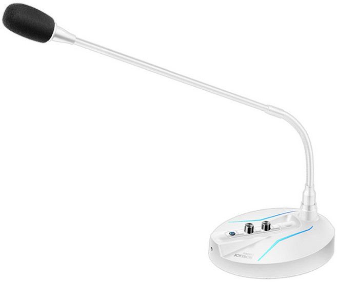 조이트론 유선 프로페셔널 구즈넥 마이크, GM50U, 화이트
