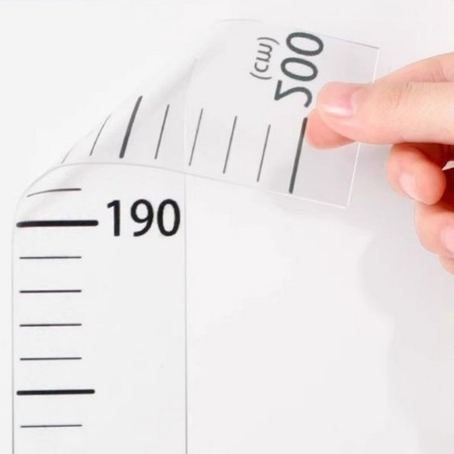 누엘라 키성장 기록 키재기 스티커, 투명