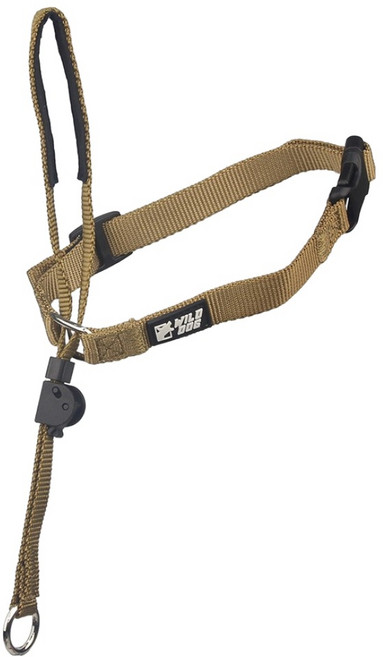 와일드독 강아지 앞섬방지 훈련용 젠틀리더 목줄, 탄브라운, 1개