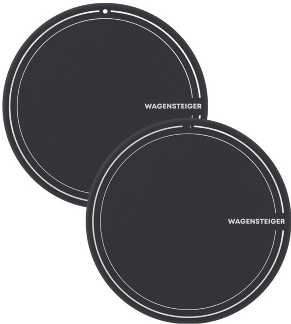 바겐슈타이거 실리콘 플레티넘 인덕션 보호매트 원형, 차콜, 2개