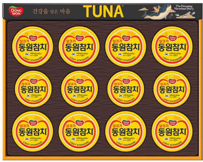 동원참치 선물세트 12C호 + 쇼핑백, 1세트