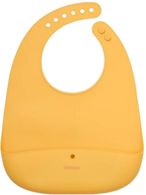 락앤락 아동용 리틀럽 실리콘 턱받이, 옐로우, 1개, 1개입