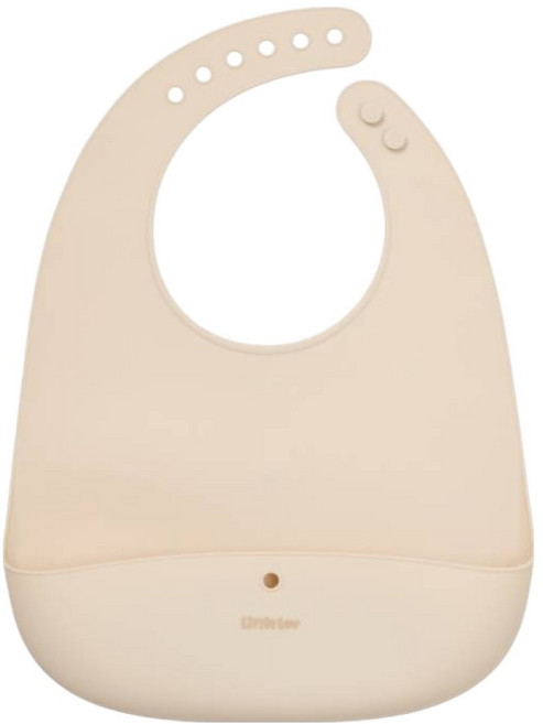 락앤락 아동용 리틀럽 실리콘 턱받이, 아이보리, 1개, 1개입