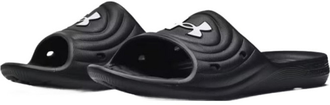 UNDER ARMOUR 安德瑪 男款 Locker IV 拖鞋 3023758-001, 黑色, 25cm