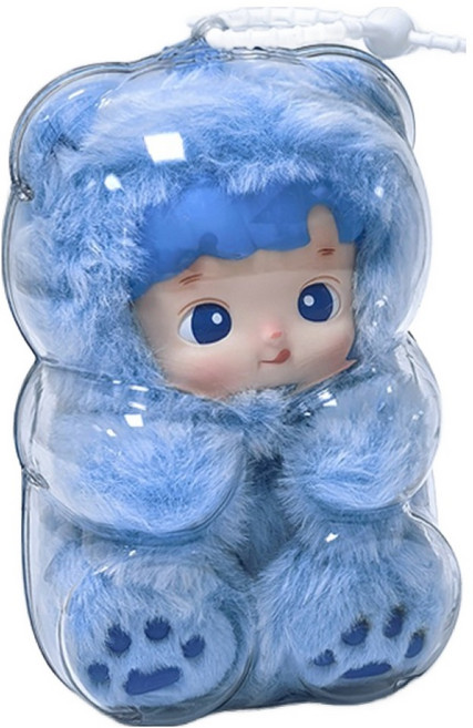 칠시 하치푸푸인형 hacipupu 투명 프리미엄 케이스 + 실리콘 스트랩 랜덤발송 세트, 1세트