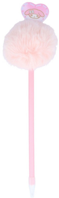 sun-star 絨毛造型原子筆, 1個, 美樂蒂 粉色