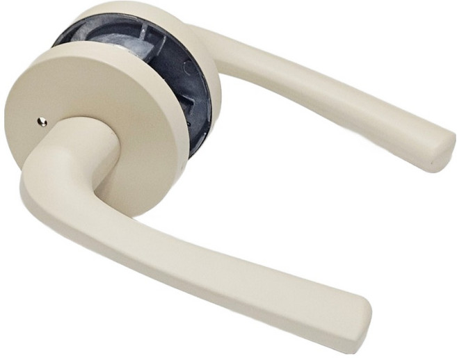 GLK 뉴비트 버튼형 방문손잡이, 아이보리, 1개