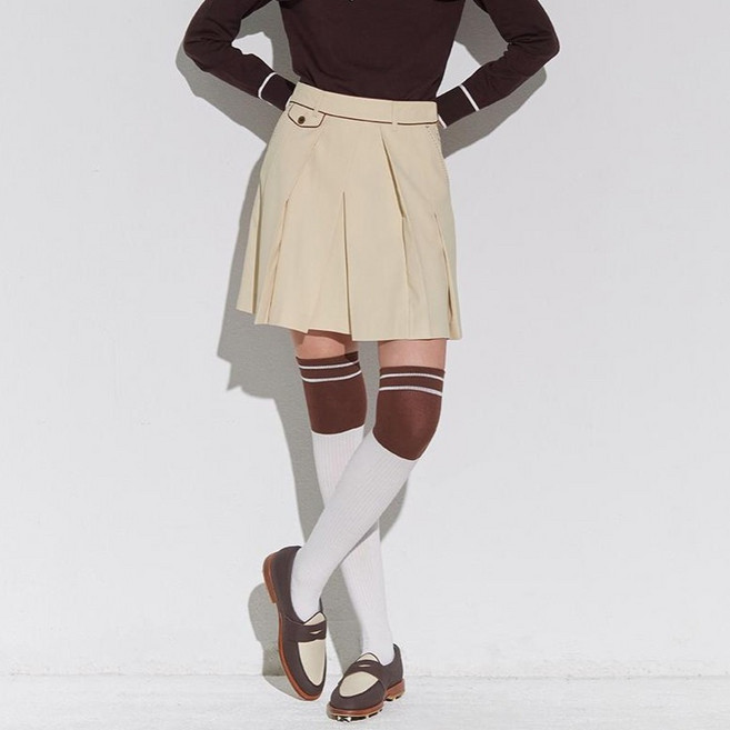 GARMENT GOLF 女款口袋百褶褲裙 GFCUD356