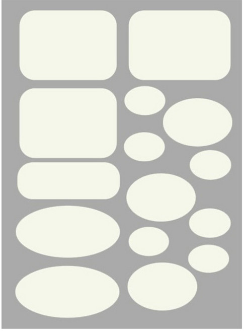 비아워게스트 의류 수선 보수 패치 테이프 C타입, 아이보리, 1개