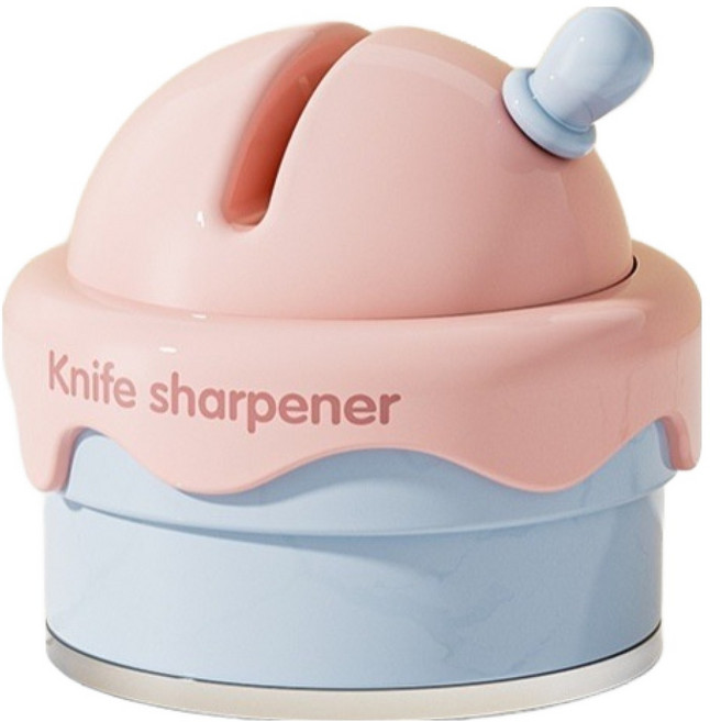 아워웍스 가정용 주방 흡착식 가위 칼갈이, 아이스 베리 핑크, 1개