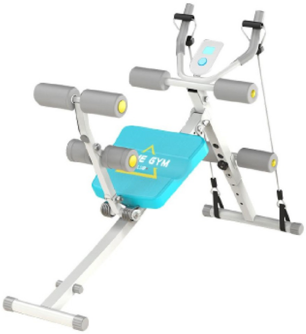 HOME GYM CLUB 居家健身 健腹機 多功能款, 藍色 + 灰色, 無