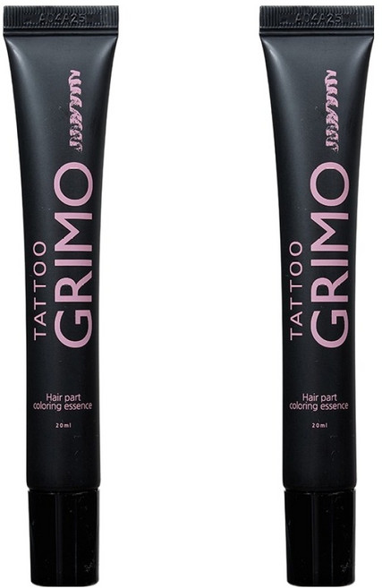 타투그리모 스킨어게인 헤어 두피물들임 컬러링 에센스 20ml, 2개, 흑색