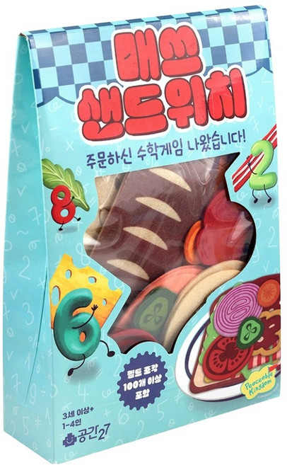 공간27 매쓰샌드위치 수세기 보드게임, 혼합색상, 1개