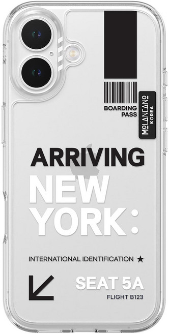 모란카노 크리스탈 투명 유니크 디자인 휴대폰 케이스