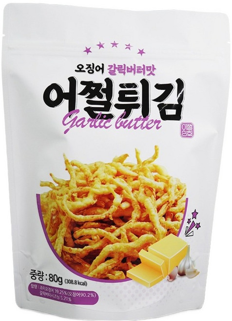 Eojjeortikim 蒜香奶油魷魚, 1個, 80g