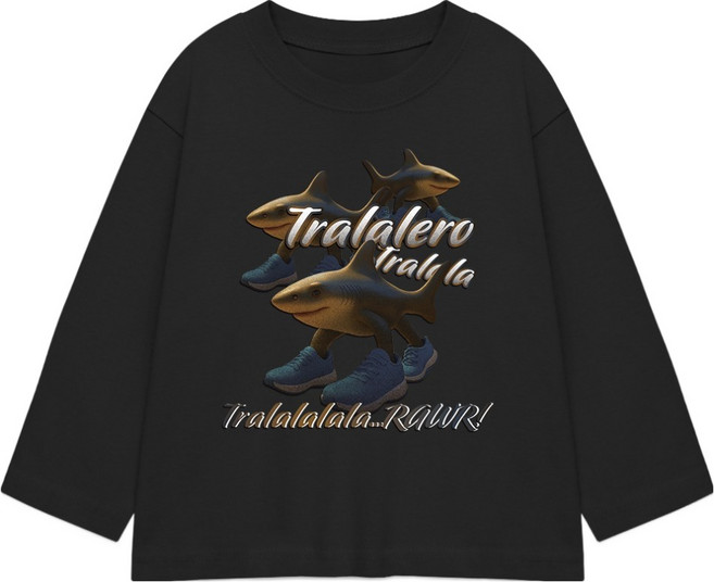 Little rabbit 義大利 Brainrot 親子長袖T恤 Tralala