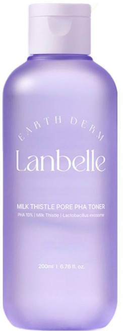 lanbelle 水飛薊毛孔PHA化妝水, 1個, 200ml